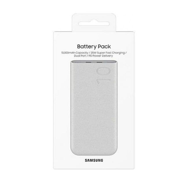 Baterie externa Samsung - Original Power Bank - 2x Type-C 25W Super Fast Charging, 10000mAh - Beige