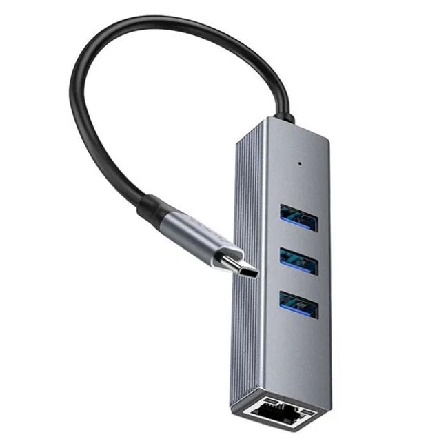 Docking station USB3.0, Ethernet, tip C Hoco HB34, 1000Mbps