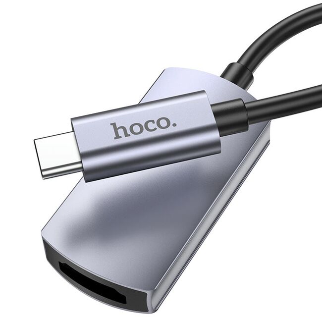 Adaptor HDMI USB-C OTG Hoco UA20, 4K@30Hz, gri