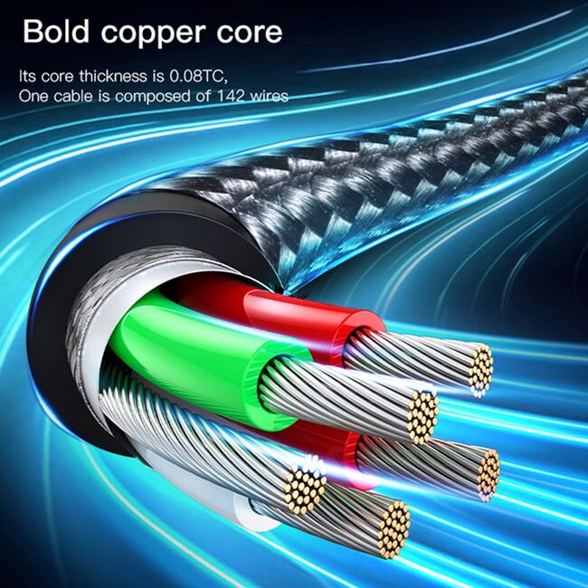 Cablu de date 2 x Type-C Yesido CA96, 3A, 60W, 480Mbps, 1.2m