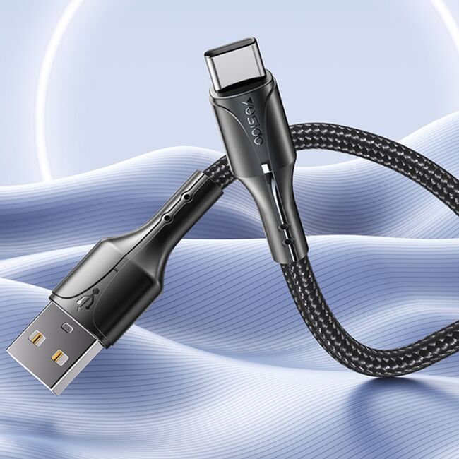 Cablu de date tip C Yesido CA97 2.4A, 1.2m, 480Mbps, negru