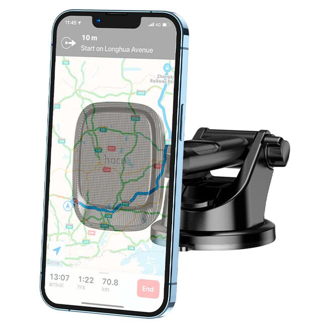 Suport telefon pentru masina bord/parbriz Hoco CA116, negru