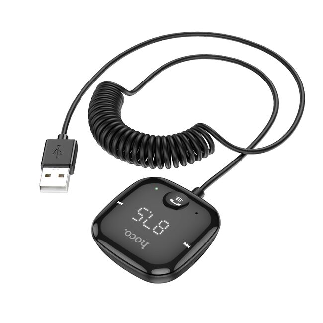 Modulator Bluetooth FM USB radio masina, card TF, Jack Hoco E65