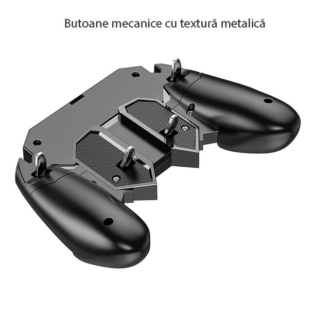 Gamepad telefon Hoco GM7 tip controller gaming, negru