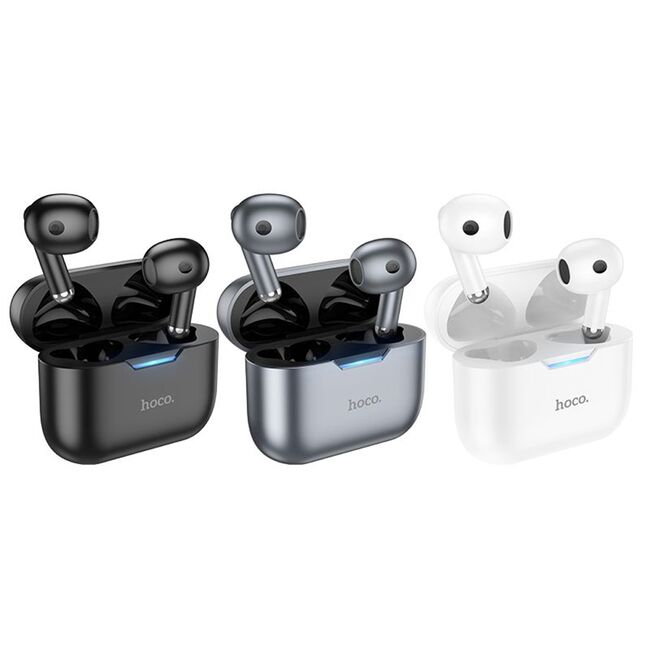 Casti True wireless Bluetooth cu microfon Hoco EW34, gri