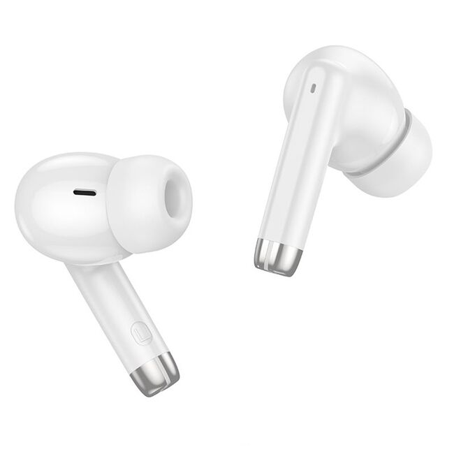 Casti true wireless in-ear, Bluetooth headset Hoco EQ2, alb