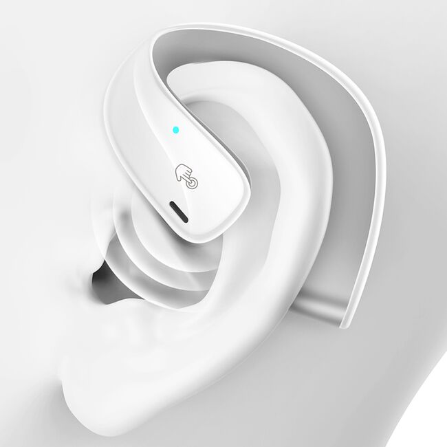 Casti behind the ear True wireless stereo Hi-Fi Hoco EQ4, alb