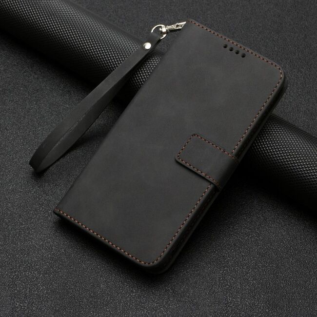 Husa pentru Oppo A78 4G Wallet Premium tip carte, negru