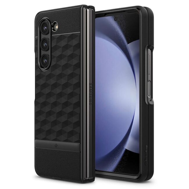 Husa Samsung Galaxy Z Fold 5 Spigen Caseology Parallax, negru