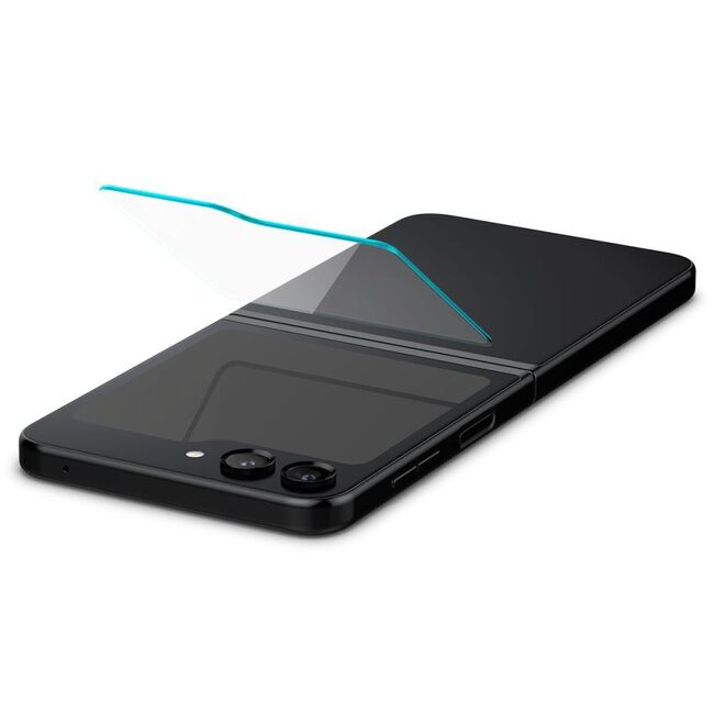 [Pachet 2x] Folie Samsung Galaxy Z Flip5 Spigen Glas.tR EZ Fit, transparenta