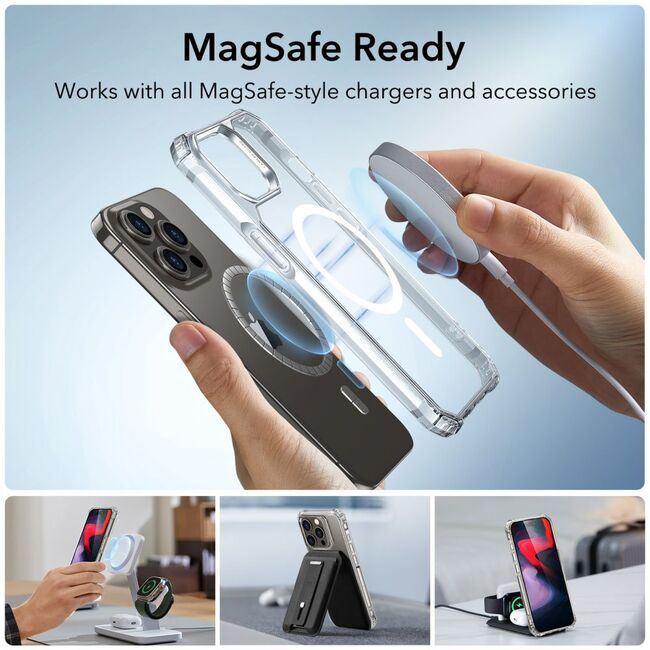 Husa iPhone 15 Pro ESR Air Armor HaloLock, transparenta