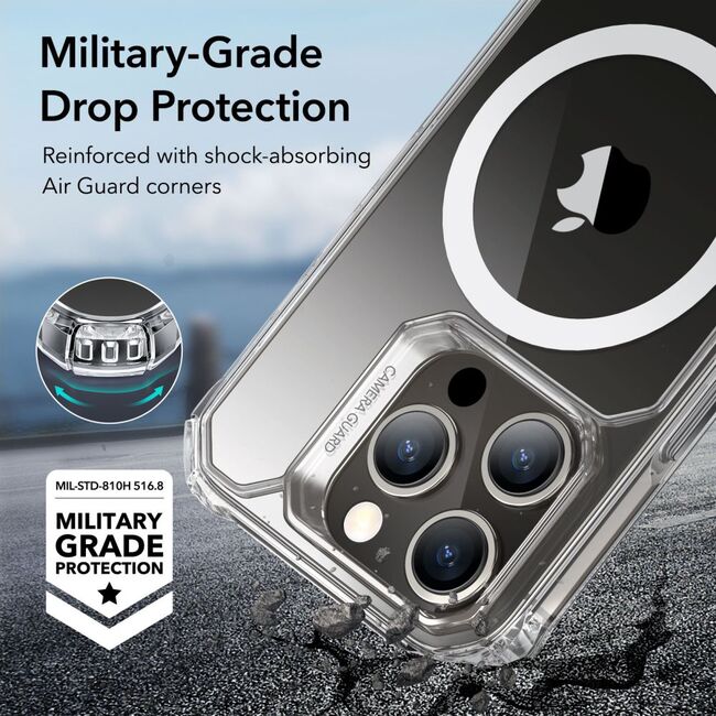 Husa iPhone 15 Pro Max ESR Air Armor HaloLock, transparenta