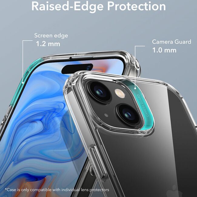 Husa iPhone 15 ESR Air Shield Boost Kickstand, transparenta