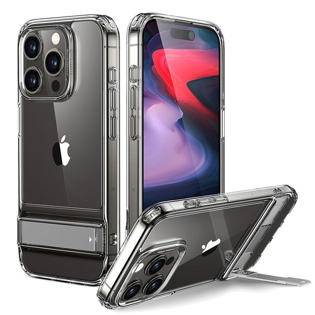 Husa iPhone 15 Pro ESR Air Shield Boost Kickstand, transparenta