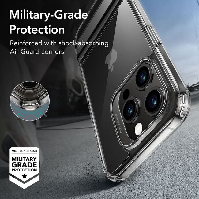 Husa iPhone 15 Pro Max ESR Air Shield Boost Kickstand, transparenta
