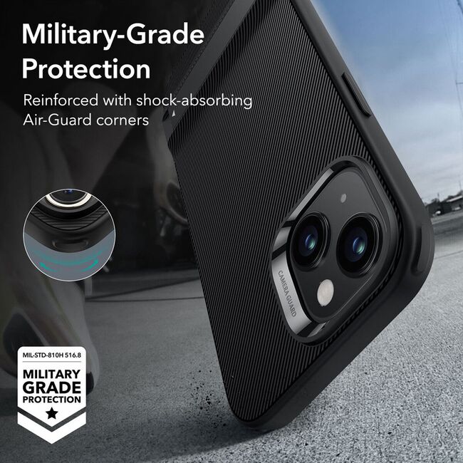 Husa iPhone 15 Pro Max ESR Air Shield Boost Kickstand, negru