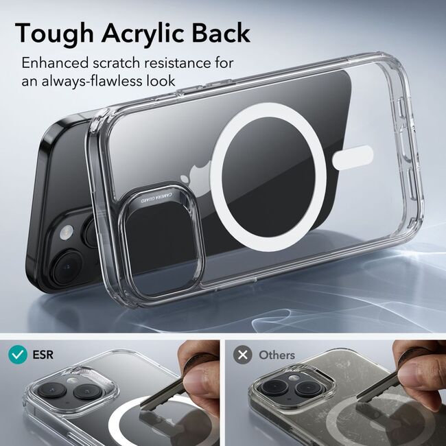 Husa iPhone 15 ESR Classic Hybrid HaloLock, transparenta