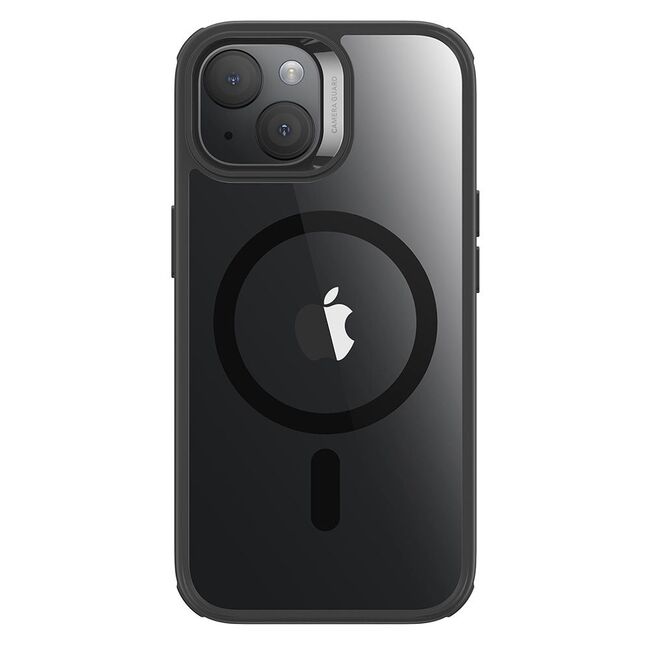 Husa iPhone 15 Plus ESR Classic Hybrid HaloLock, transparent - negru