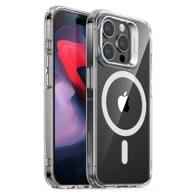 Husa pentru  iPhone 15 Pro - ESR Classic Hybrid HaloLock cu Magsafe Kickstand - transparent