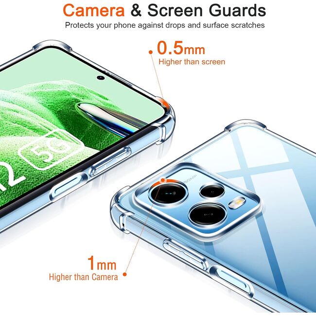 Husa Xiaomi Redmi Note 12 5G / Poco X5 5G Anti Shock 1.5mm, transparent