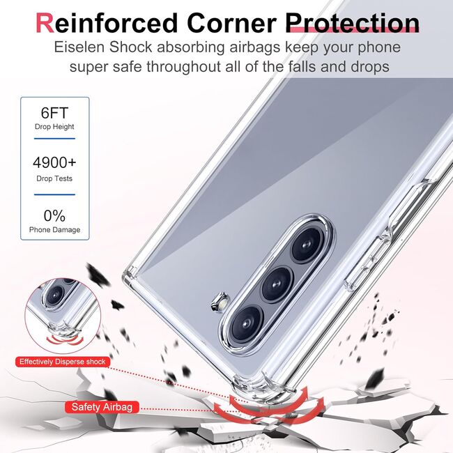 Husa pentru Samsung Galaxy Z Fold 5 Anti-Shock 1.5mm, transparent