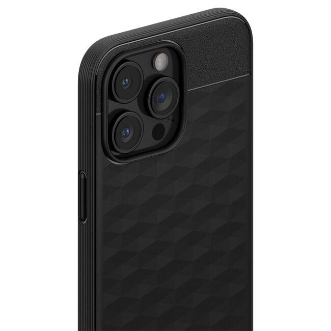 Husa iPhone 15 Pro Max Spigen Caseology Parallax MagSafe, matte black