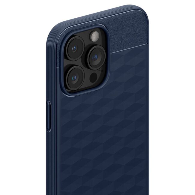 Husa iPhone 15 Pro Max Spigen Caseology Parallax MagSafe, midnight blue