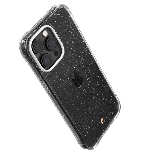 Husa iPhone 15 Pro Spigen Cyrill Cecile, Glitter Clear