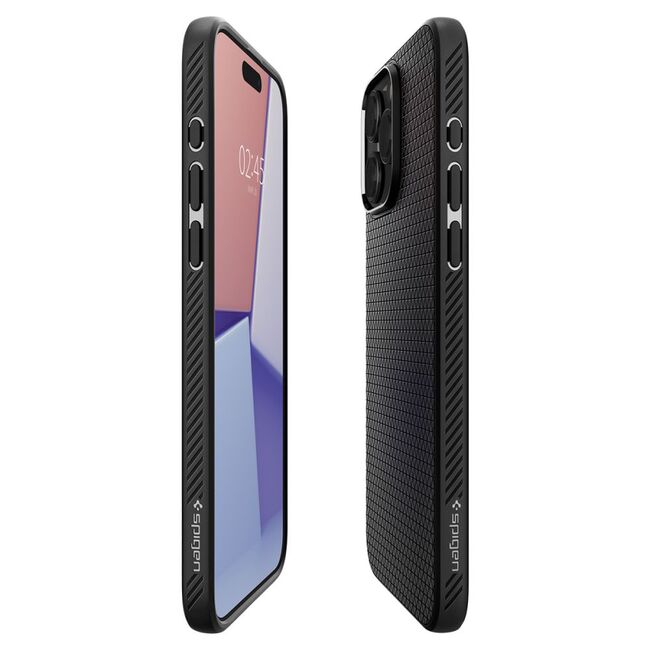 Husa iPhone 15 Pro Max Spigen Liquid Air, matte black