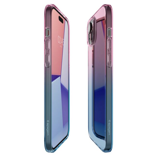 Husa iPhone 15 Spigen Liquid Crystal, roz