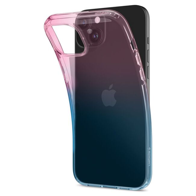 Husa iPhone 15 Spigen Liquid Crystal, roz