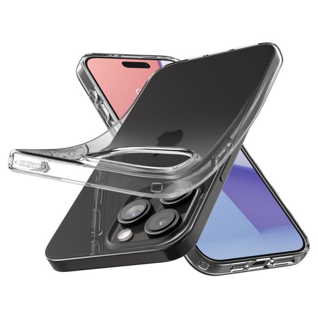 Husa iPhone 15 Pro Max Spigen Liquid Crystal, transparenta