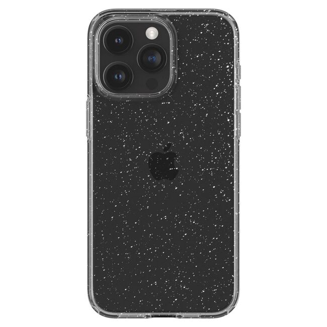 Husa iPhone 15 Pro Max Spigen Liquid Crystal Glitter, Crystal Quartz