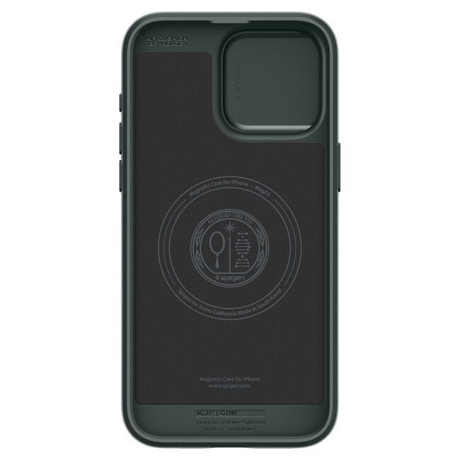 Husa iPhone 15 Pro Max Spigen Optik Armor, verde