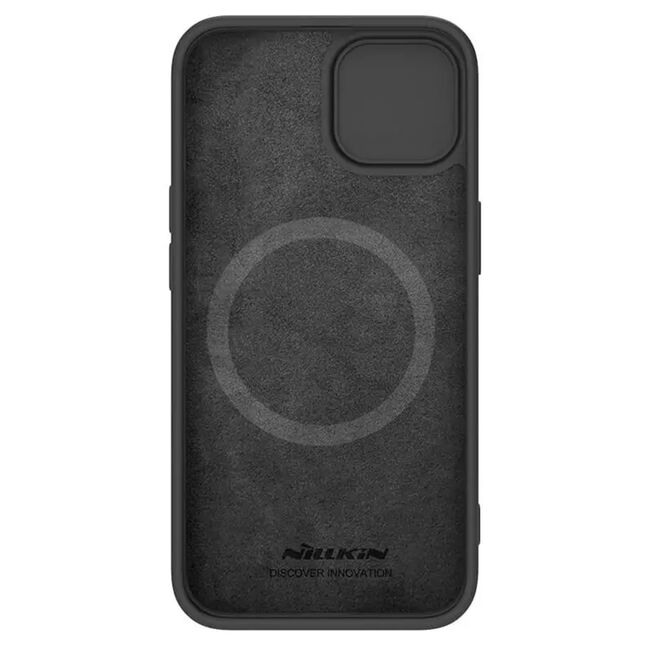 Husa iPhone 15 Plus Nillkin CamShield Silky MagSafe, negru