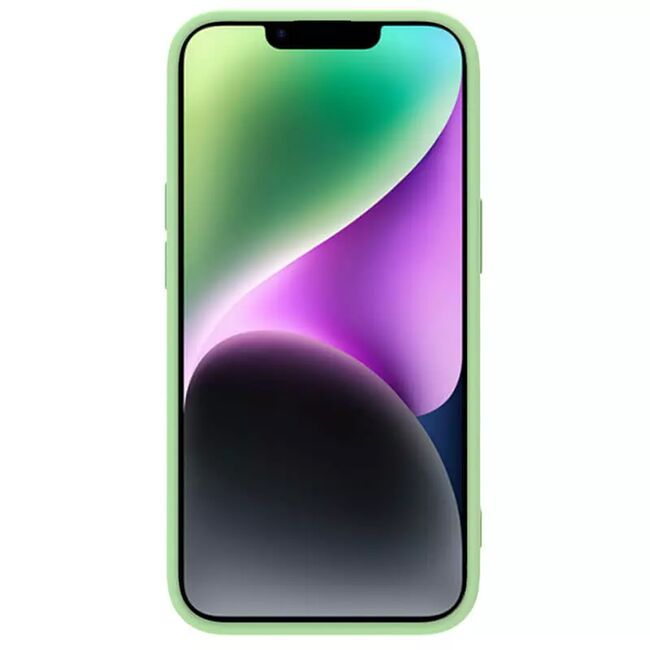 Husa iPhone 15 Plus Nillkin CamShield Silky MagSafe, verde
