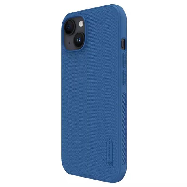Husa iPhone 15 Nillkin Super Frosted Shield Pro, albastru