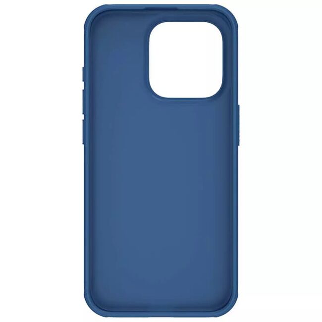 Husa iPhone 15 Pro Nillkin Super Frosted Shield Pro, albastru