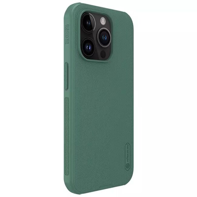 Husa iPhone 15 Pro Nillkin Super Frosted Shield Pro, verde