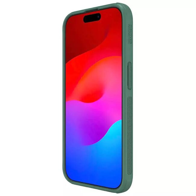 Husa iPhone 15 Pro Nillkin Super Frosted Shield Pro, verde