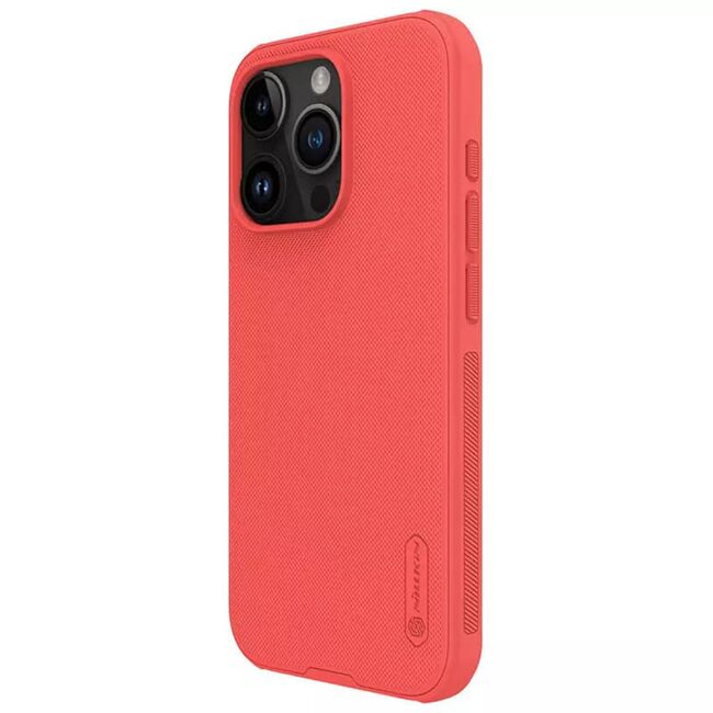 Husa iPhone 15 Pro Nillkin Super Frosted Shield Pro, rosu