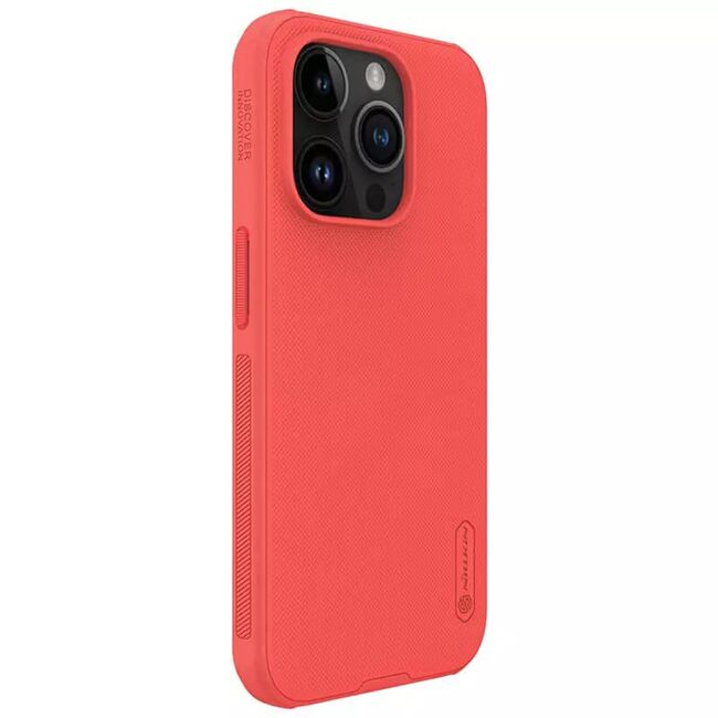 Husa iPhone 15 Pro Nillkin Super Frosted Shield Pro, rosu