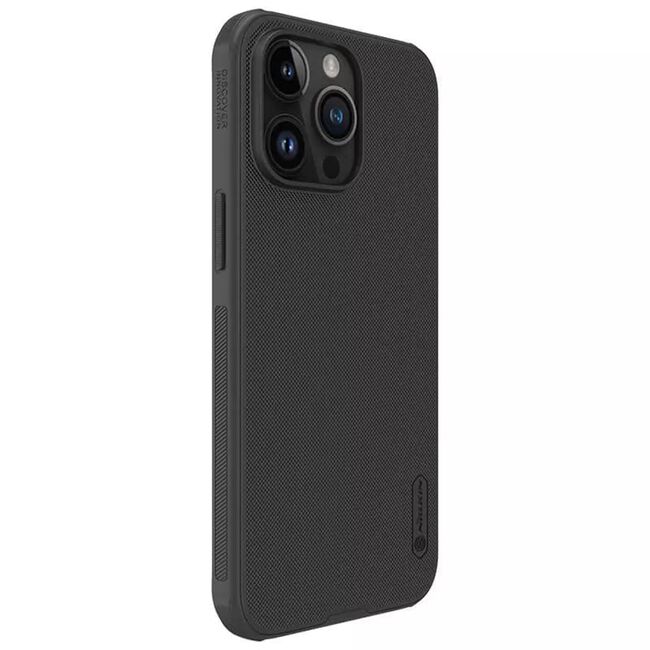 Husa iPhone 15 Pro Max Nillkin Super Frosted Shield Pro, negru