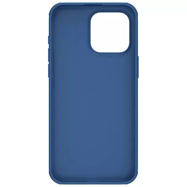 Husa iPhone 15 Pro Max Nillkin Super Frosted Shield Pro, albastru