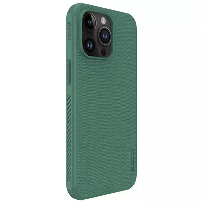 Husa iPhone 15 Pro Max Nillkin Super Frosted Shield Pro, verde