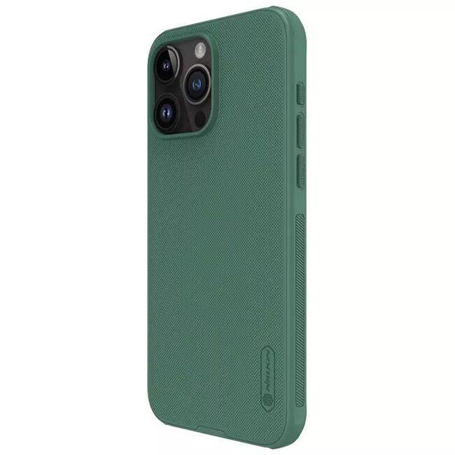 Husa iPhone 15 Pro Max Nillkin Super Frosted Shield Pro, verde