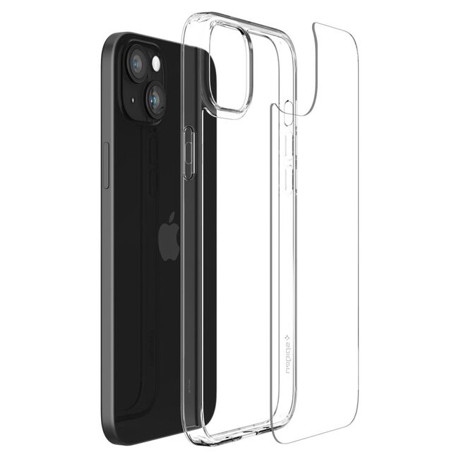 Husa iPhone 15 Spigen Air Skin Hybrid, transparenta