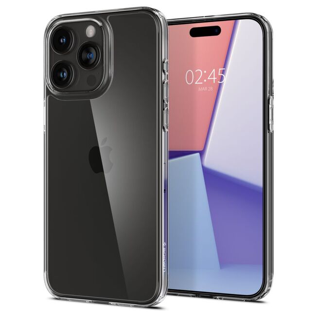 Husa iPhone 15 Pro Spigen Air Skin Hybrid, transparenta