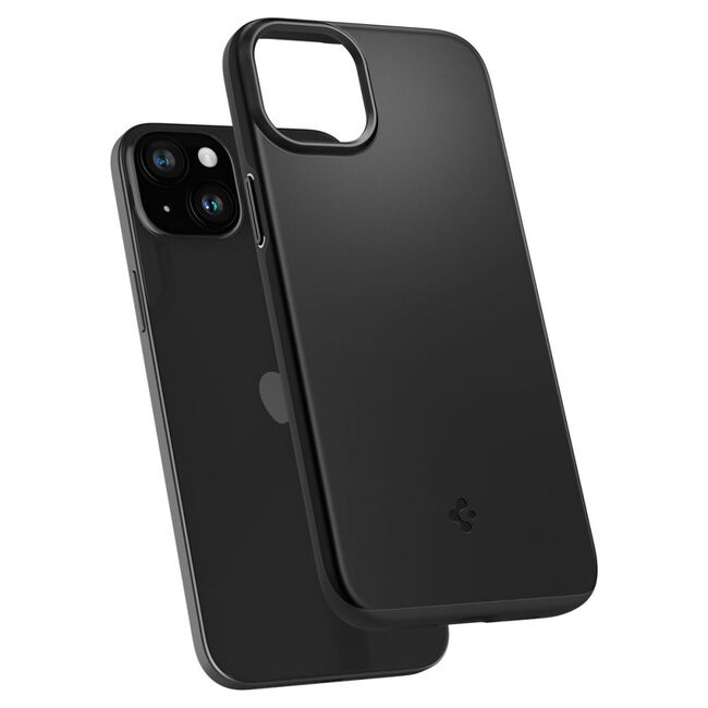 Husa iPhone 15 Spigen Thin Fit, negru