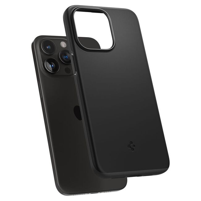 Husa iPhone 15 Pro Max Spigen Thin Fit, negru